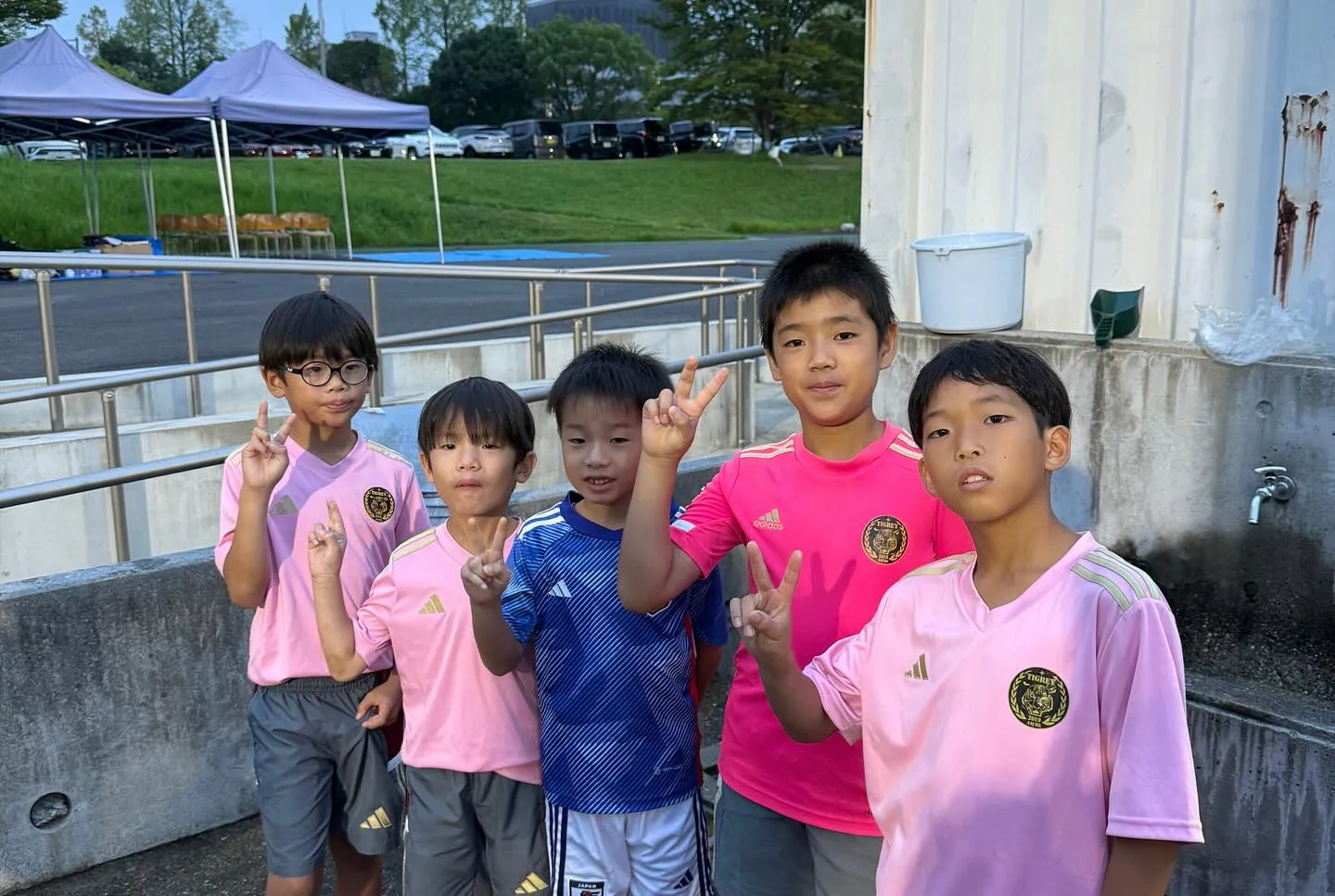 中京大学サッカー部のエスコートキッズをしてきました⚽️