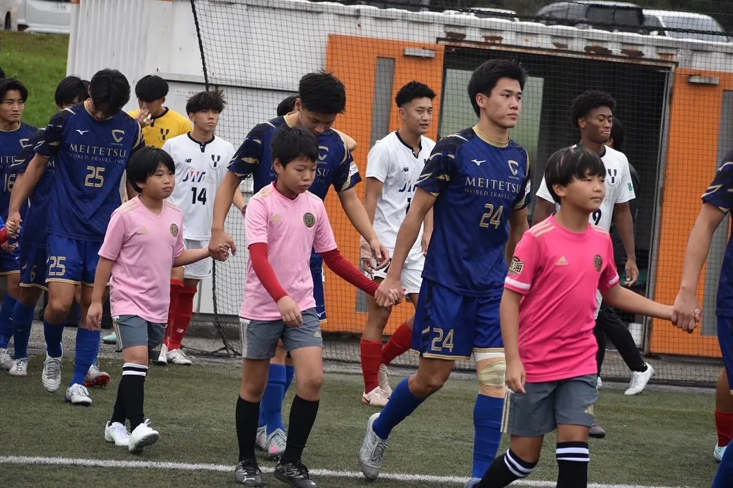 中京大学体育会サッカー部のエスコートキッズをしてきました⚽️
