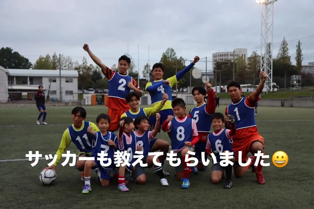 中京大学体育会サッカー部のエスコートキッズをしてきました⚽️