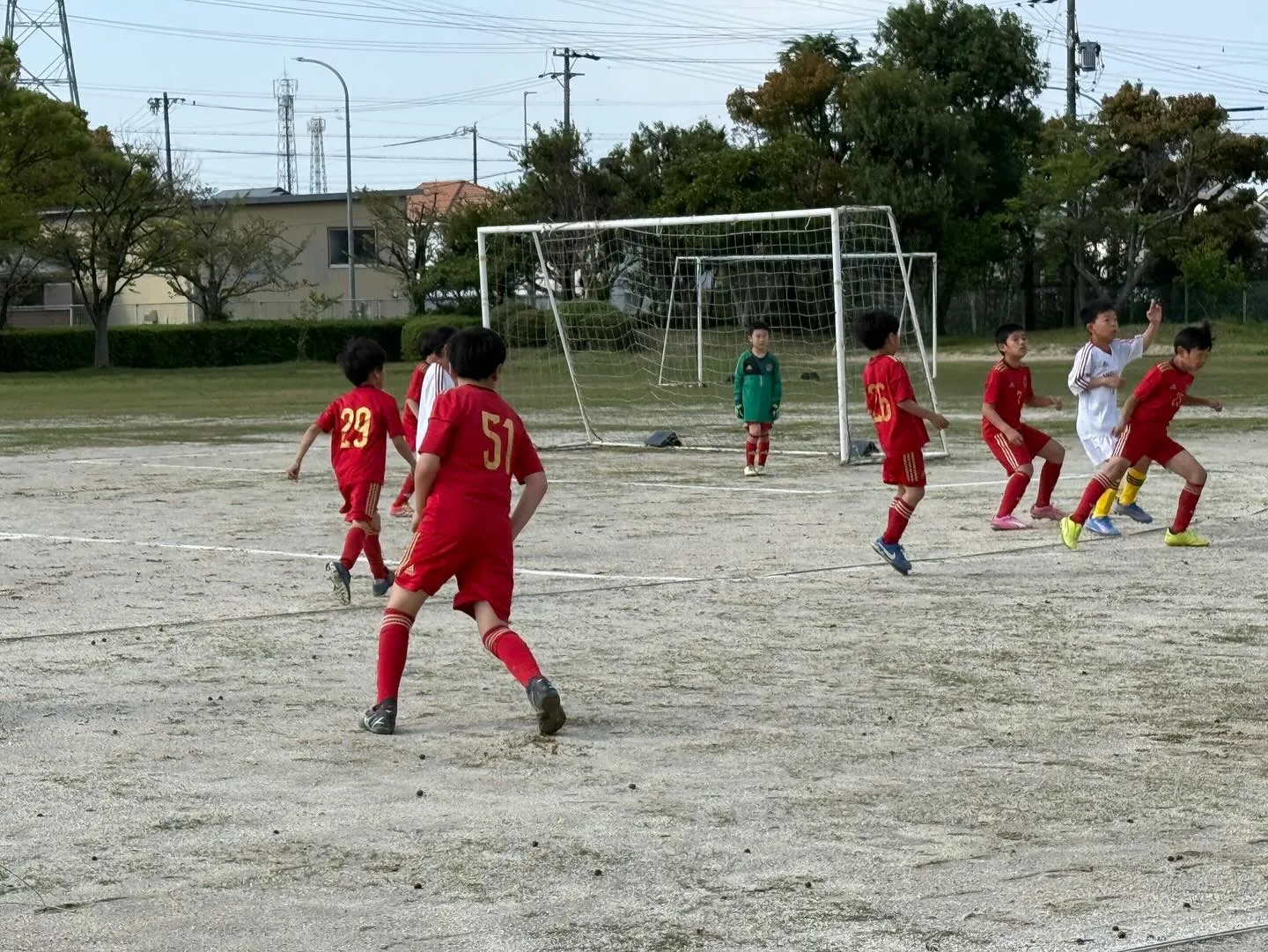 U10新チームになって初めての公式戦でした。